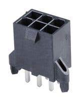 46207-0006 - MOLEX - 46207-0006 - Pin Header, Wire-to-Board, 4.2 mm, 2 Rows, 6 Contacts, Through Hole Straight