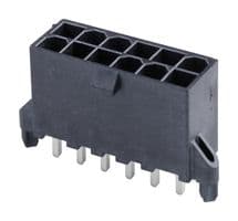 46207-0012 - MOLEX - 46207-0012 - Pin Header, Wire-to-Board, 4.2 mm, 2 Rows, 12 Contacts, Through Hole Straight