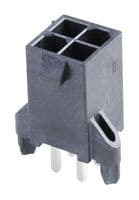 46207-0104 - MOLEX - 46207-0104 - Pin Header, Wire-to-Board, 4.2 mm, 2 Rows, 4 Contacts, Through Hole Straight