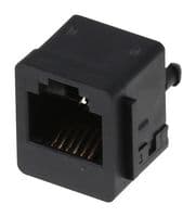 42878-6216 - MOLEX - 42878-6216 - Modular Connector, Modular Jack, 1 x 1 (Port), 6P6C, Cat3, Through Hole Mount