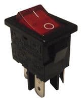 H8553VBNAM - BULGIN / PARTNER STOCK - H8553VBNAM - Rocker Switch, Miniature, On-Off, DPST-NO, Illuminated, Panel, Snap-In, 8500 Series