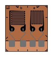 1-TM11-3/350GE - OMEGA - 1-TM11-3/350GE - Strain Gauge, 350 ohm, 3.4 mm, 3 mm, Solder Pads, Tee Rosette, 11 Vrms