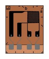 1-TM91-3/350GE - OMEGA - 1-TM91-3/350GE - Strain Gauge, 350 ohm, 3.4 mm, 3 mm, Solder Pads, Linear, 11 Vrms