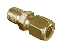 BRLK-M60-12 - OMEGA - BRLK-M60-12 - Compression Fitting, 1/2" BSPT, Brass, OMEGALOK Series