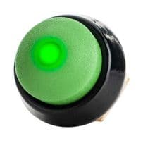 59-900127 - ITW SWITCHES - 59-900127 - Industrial Pushbutton Switch, 59 Series, 13.6 mm, SPST-NO-DM, Momentary, Round Raised, Green