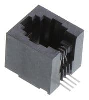 RJE231440413T - AMPHENOL COMMUNICATIONS SOLUTIONS - RJE231440413T - Modular Connector, Modular Jack, 1 x 1 (Port), 4P4C, Surface Mount