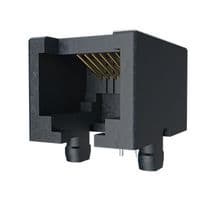 54601-906001WPLF - AMPHENOL COMMUNICATIONS SOLUTIONS - 54601-906001WPLF - Modular Connector, Modular Jack, 1 x 1 (Port), 6P2C, Cat3, Through Hole Mount