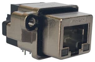 MRJR5381M1 - AMPHENOL COMMUNICATIONS SOLUTIONS - MRJR5381M1 - Modular Connector, RJ45 Jack, 1 x 1 (Port), 8P8C, IP67, Panel Mount, Through Hole Mount