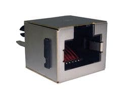 RJE06-188-1120 - AMPHENOL COMMUNICATIONS SOLUTIONS - RJE06-188-1120 - Modular Connector, RJ45 Jack, 1 x 1 (Port), 8P8C, Panel Mount, Through Hole Mount