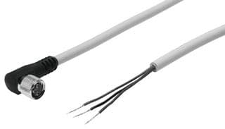 192965 - FESTO - 192965 - Sensor Cable, 3 Position 90° M8 Receptacle to Free End, 10 m, SIM Series