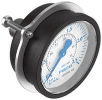 159598 - FESTO - 159598 - Pressure Gauge, Flanged, 2.5 bar, -20 °C to 60 °C, FMA Series