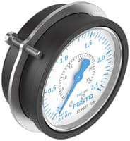 159601 - FESTO - 159601 - Pressure Gauge, Flanged, 2.5 bar, -20 °C to 60 °C, FMA Series