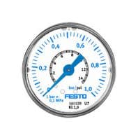 161126 - FESTO - 161126 - Pressure Gauge, Precision, 1 bar, -20 °C to 60 °C, MAP Series