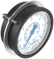 161130 - FESTO - 161130 - Pressure Gauge, Flanged Precision, 6 bar, -20 °C to 60 °C, FMAP Series