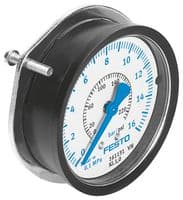 161131 - FESTO - 161131 - Pressure Gauge, Flanged Precision, 16 bar, -20 °C to 60 °C, FMAP Series