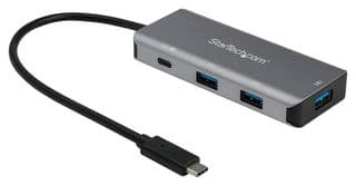 HB31C3A1CPD3 - STARTECH - HB31C3A1CPD3 - Hub, 4-Port USBC Hub w/ PD 3.0- 10Gbps, 3x A & 1x C - 9.8” Host Cable
