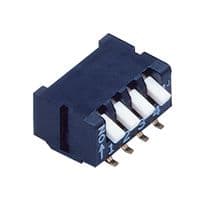 CFP-0212TB - NIDEC COMPONENTS - CFP-0212TB - DIP / SIP Switch, 2 Circuits, Piano Key, Surface Mount, DPST-NO, 6 V, 100 mA