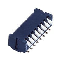 CFP-0812TB - NIDEC COMPONENTS - CFP-0812TB - DIP / SIP Switch, 8 Circuits, Piano Key, Surface Mount, 8PST-NO, 6 V, 100 mA