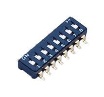 CFS-0800TA - NIDEC COMPONENTS - CFS-0800TA - DIP / SIP Switch, 8 Circuits, Slide, Surface Mount, 8PST-NO, 6 V, 100 mA