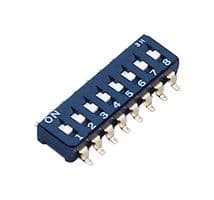 CFS-0800TB - NIDEC COMPONENTS - CFS-0800TB - DIP / SIP Switch, 8 Circuits, Slide, Surface Mount, 8PST-NO, 6 V, 100 mA