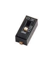 CHS-01TA1 - NIDEC COMPONENTS - CHS-01TA1 - DIP / SIP Switch, 1 Circuits, Slide, Surface Mount, SPST-NO, 6 V, 100 mA