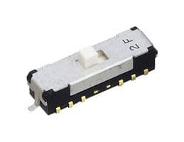 CMS-2402C - NIDEC COMPONENTS - CMS-2402C - Slide Switch, DP4T, Surface Mount, CMS Series, 100 mA