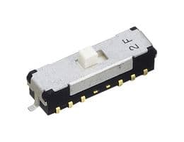 CMS-2402TA - NIDEC COMPONENTS - CMS-2402TA - Slide Switch, DP4T, Surface Mount, CMS Series, 100 mA