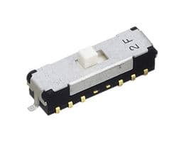 CMS-2402TB - NIDEC COMPONENTS - CMS-2402TB - Slide Switch, DP4T, Surface Mount, CMS Series, 100 mA