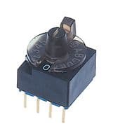 S-1210A - NIDEC COMPONENTS - S-1210A - Rotary Coded Switch, S-1000A Series, Through Hole, 16 Position, 5 VDC, BCH, 100 mA