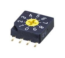 SC-2010TB - NIDEC COMPONENTS - SC-2010TB - Rotary Coded Switch, SC-2000 Series, Surface Mount, 10 Position, 5 VDC, BCD, 100 mA