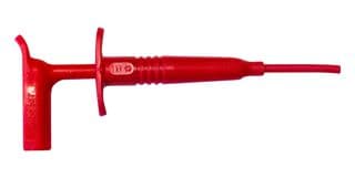 BU-20432-2 - MUELLER ELECTRIC - BU-20432-2 - Test Accessory, Red, 1 A, Right Angle Insulated Plunger Hook Clip