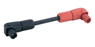 33506869244005 - HARTING - 33506869244005 - Mains Power Cord, 1.5kV/200A, 90° Receptacle to 90° Receptacle, 500 mm, 155 A, 1.5 kV, Black