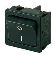 1802.1123 - MARQUARDT - 1802.1123 - Rocker Switch, On-Off, DPST, Non Illuminated, Panel Mount, Black, 1800 Series