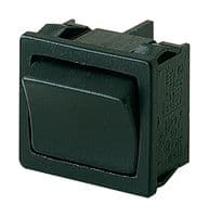 1804.2102 - MARQUARDT - 1804.2102 - Rocker Switch, On-Off, DPDT, Non Illuminated, Through Hole, Black, 1800 Series