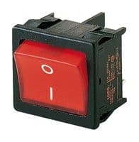 1805.6102 - MARQUARDT - 1805.6102 - Rocker Switch, On-Off, DPST, Illuminated, Panel Mount, Red, 1800 Series
