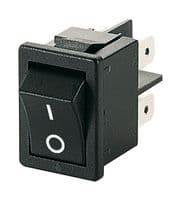1858.0103 - MARQUARDT - 1858.0103 - Rocker Switch, On-Off, DPST, Non Illuminated, Panel Mount, Black, 1858 Series
