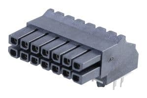 44764-1401 - MOLEX - 44764-1401 - PCB Receptacle, Board-to-Board, Wire-to-Board, 3 mm, 2 Rows, 14 Contacts, Female Receptacle