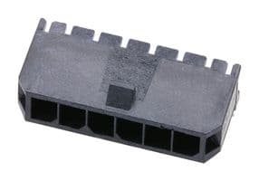 43650-0605 - MOLEX - 43650-0605 - Pin Header, Wire-to-Board, 3 mm, 1 Rows, 6 Contacts, Through Hole Right Angle