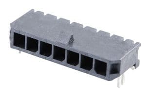 43650-0709 - MOLEX - 43650-0709 - Pin Header, Wire-to-Board, 3 mm, 1 Rows, 7 Contacts, Surface Mount Right Angle