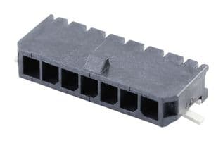 43650-0713 - MOLEX - 43650-0713 - Pin Header, Wire-to-Board, 3 mm, 1 Rows, 7 Contacts, Surface Mount Right Angle