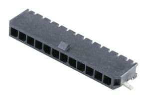 43650-1213 - MOLEX - 43650-1213 - Pin Header, Wire-to-Board, 3 mm, 1 Rows, 12 Contacts, Surface Mount Right Angle
