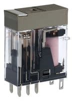 G2R-2-SN AC12(S) - OMRON INDUSTRIAL AUTOMATION - G2R-2-SN AC12(S) - Power Relay, DPDT, 12 VAC, 5 A, G2R Series, Socket, Non Latching