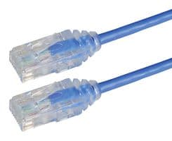 TRD628ABL-1 - L-COM - TRD628ABL-1 - Network Cable, RJ45 Plug to RJ45 Plug, 300 mm, 1 ft, Blue, TRD628ABL Series