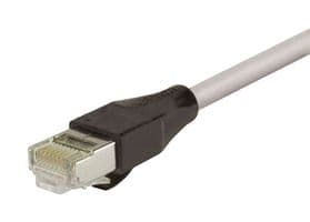 TRD695SCR-3 - L-COM - TRD695SCR-3 - Ethernet Cable, Cat6, RJ45 Plug to RJ45 Plug, Grey, 900 mm, 3 ft