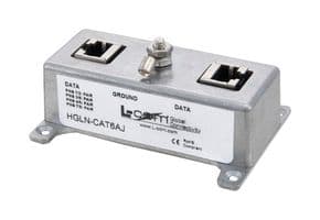 HGLN-CAT6AJ - L-COM - HGLN-CAT6AJ - Surge Protector, Cat6a, POE Surge Protector, 1 Ports, Panel