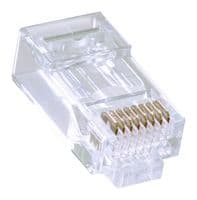 TDPTC5E - L-COM - TDPTC5E - Modular Connector, RJ45 Plug, 1 x 1 (Port), 8P8C, Cat5e, Cable Mount