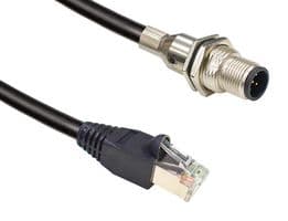 MSAS-05PMMJ-SF8AA5 - AMPHENOL LTW - MSAS-05PMMJ-SF8AA5 - Sensor Cable, A Coded, M12 Plug, RJ45 Plug, 5 Positions, 500 mm, 19.7 ", M Series
