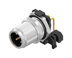 43-01205 - AMPHENOL CONEC - 43-01205 - Sensor Connector, M12, Male, 4 Positions, PCB Pin, Right Angle Panel Mount