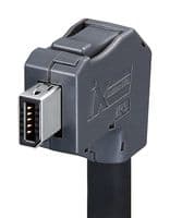 IX40G-A-10S-CVL1(7.0) - HIROSE / HRS - IX40G-A-10S-CVL1(7.0) - Modular Connector, IX Type A Plug, 1 x 1 (Port), 10P10C, Cat6a, Cable Mount