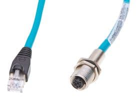 1300540020 - MOLEX - 1300540020 - Sensor Cable, M12, Ultra-Lock Plug, RJ45 Plug, 4 Positions, 500 mm, 19.7 "